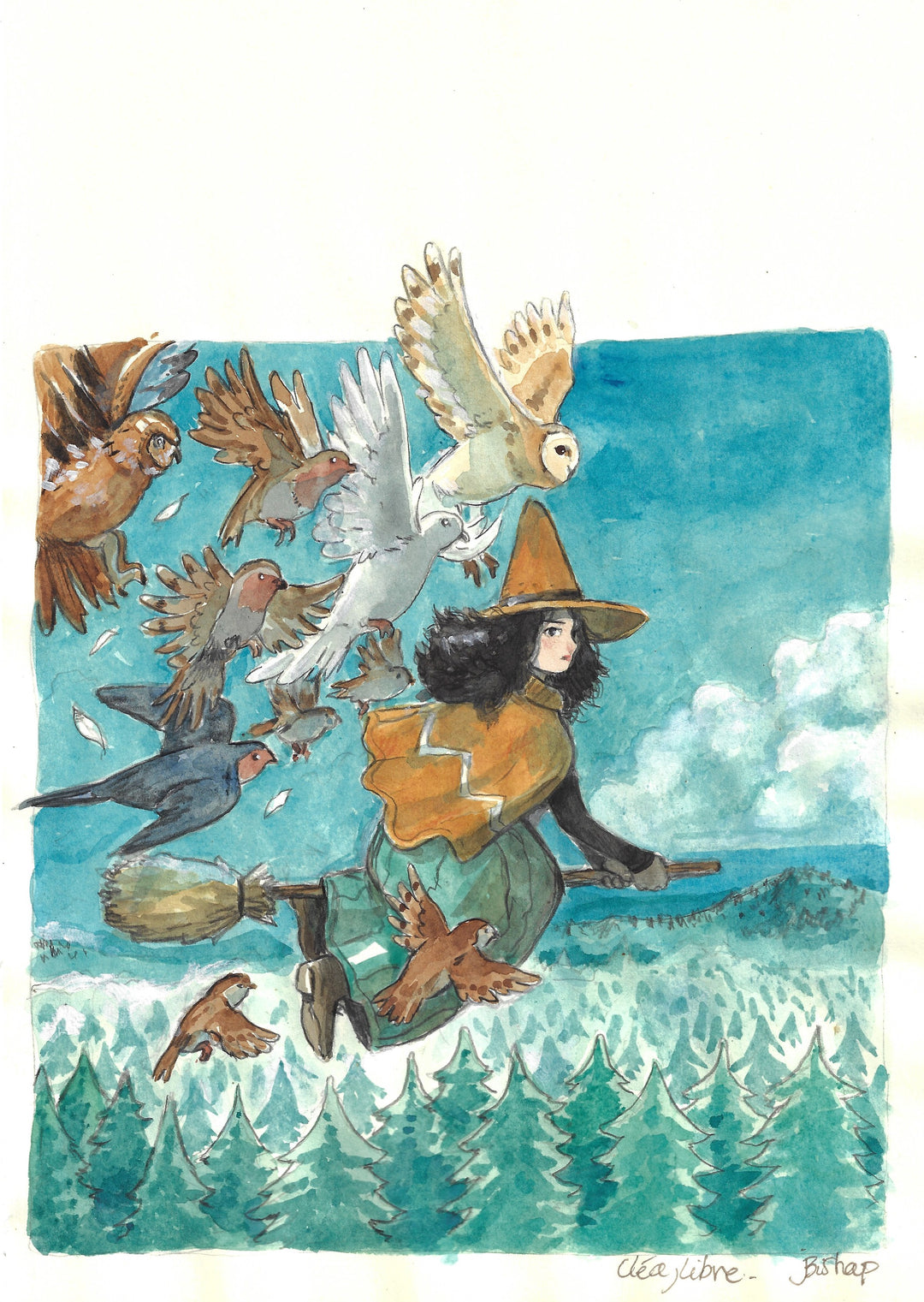 Jim Bishop - Cléa Libre - Illustration originale