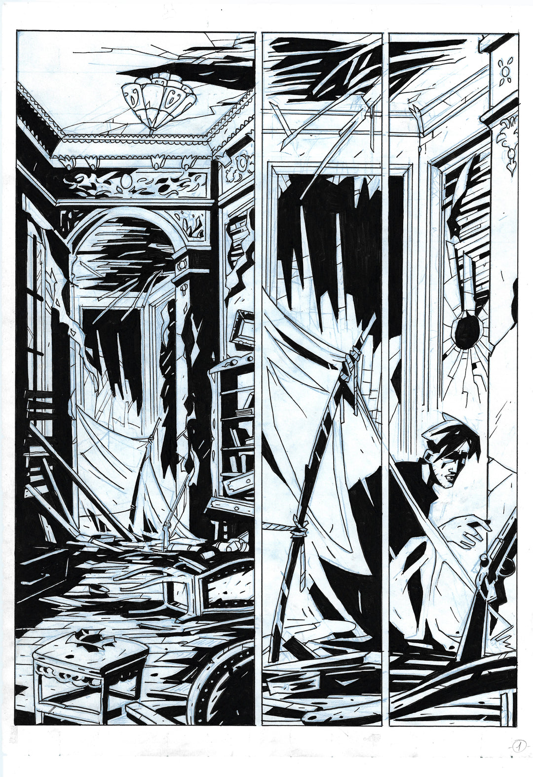 Bones - Dessous - Planche originale 1
