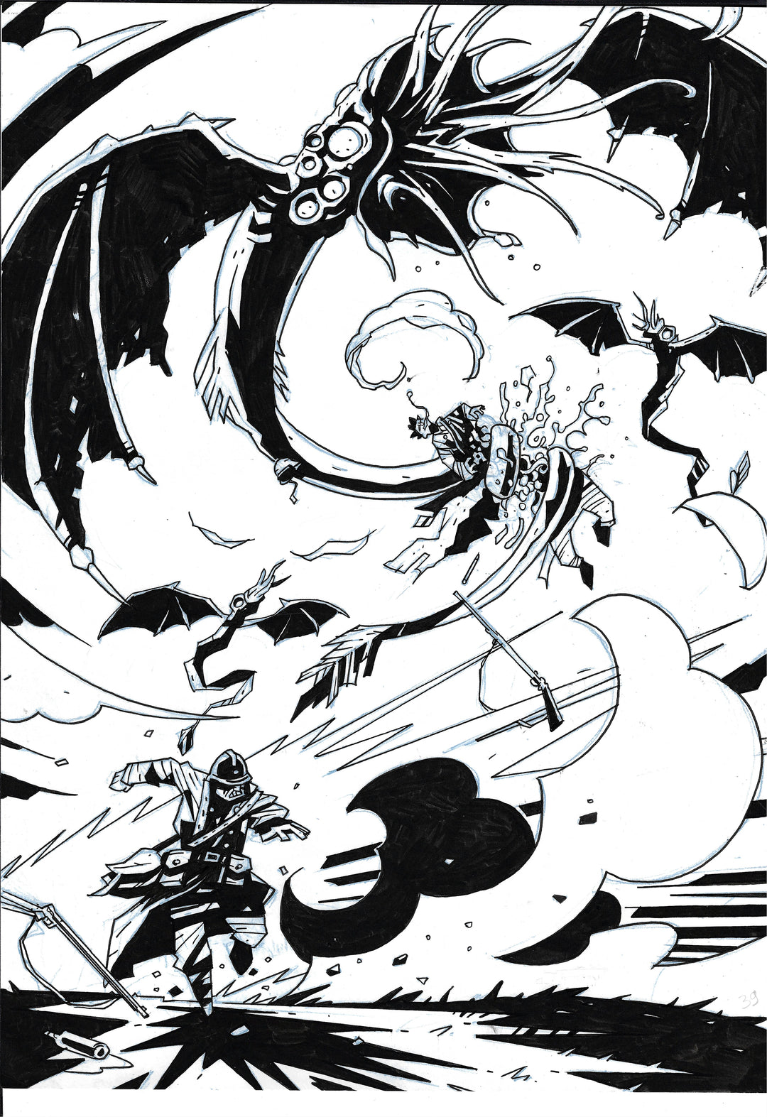 Bones - Dessous - Planche originale 39