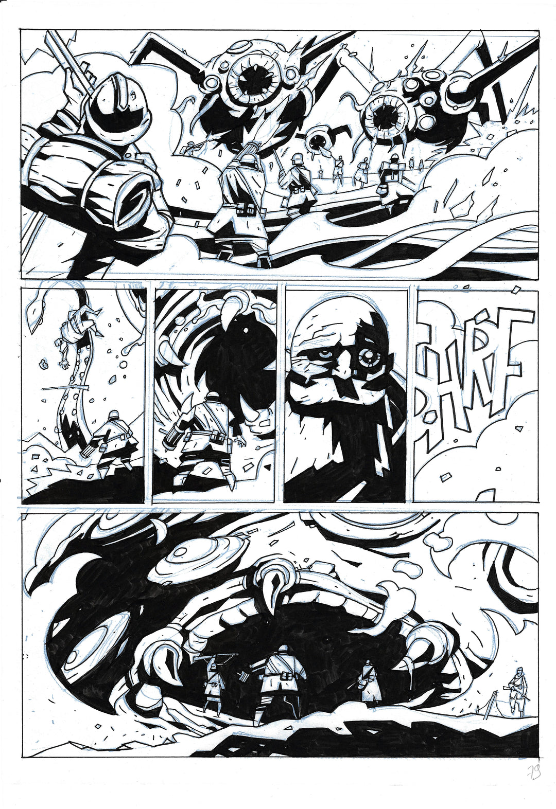 Bones - Dessous - Planche originale 79
