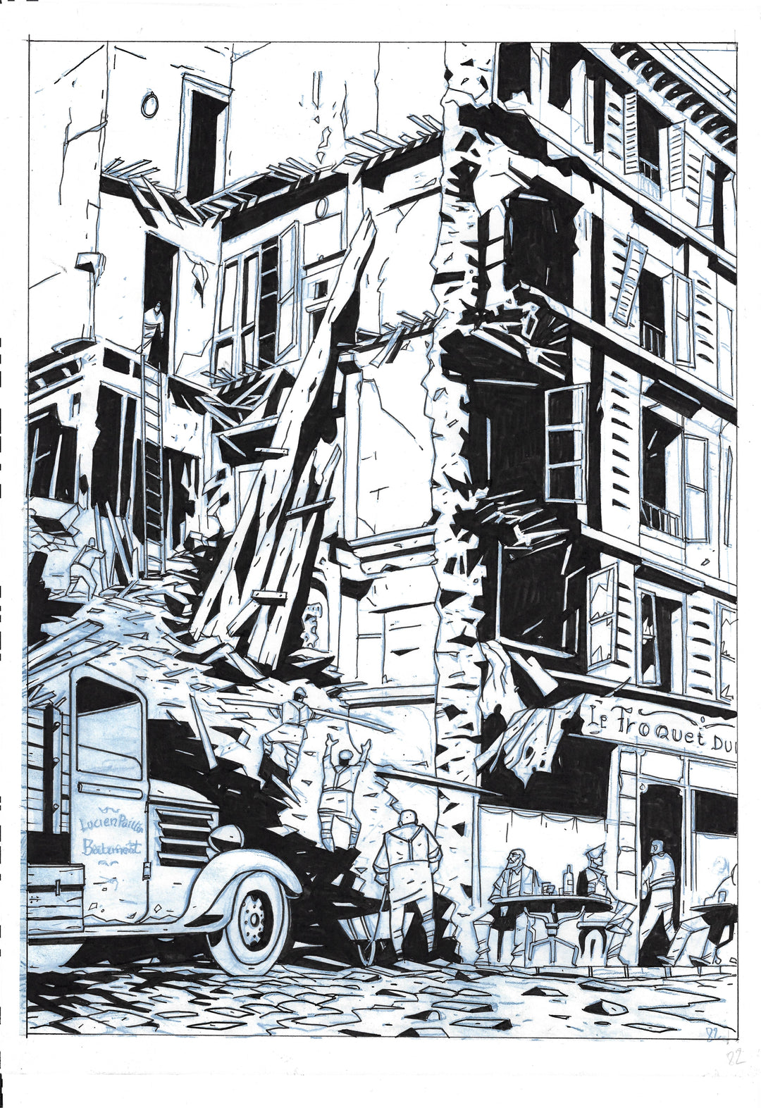 Bones - Dessous - Planche originale 82