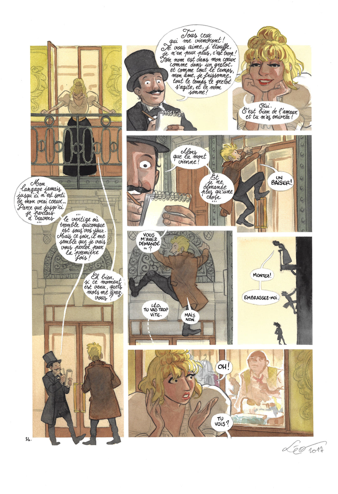 Léonard Chemineau - Edmond - Planche originale 34