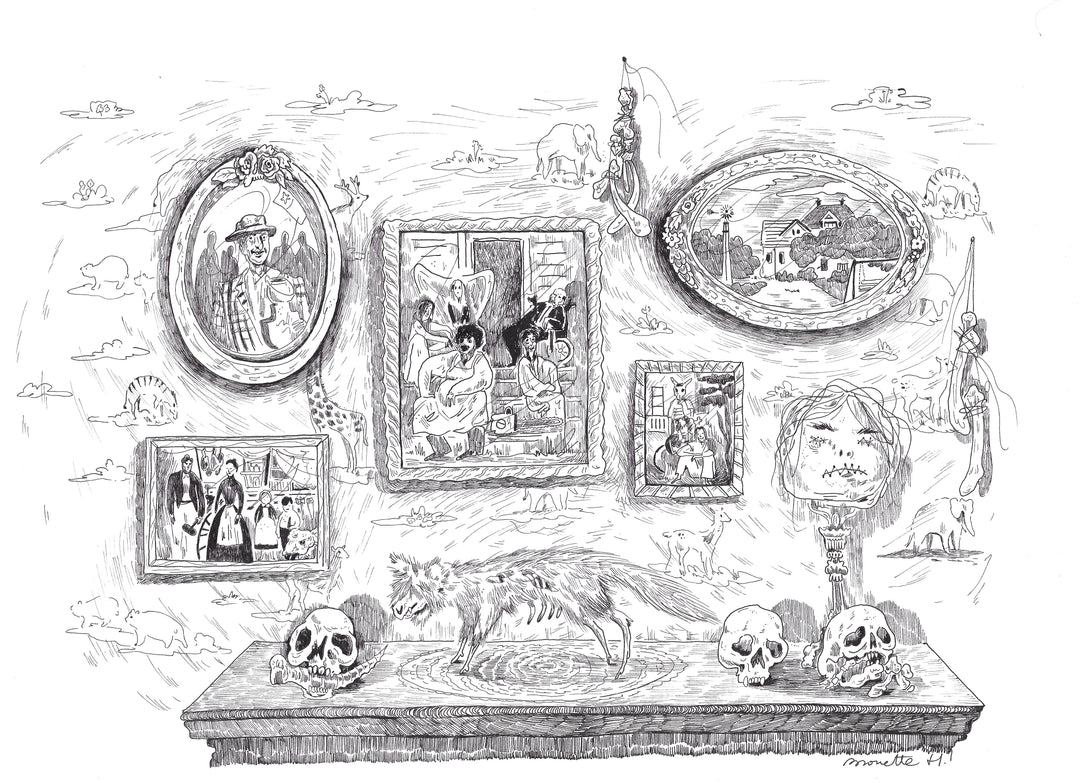Brouette Hurlante - Métal Hurlant volume 7 - Massacre à la Tronçonneuse - Illustration originale