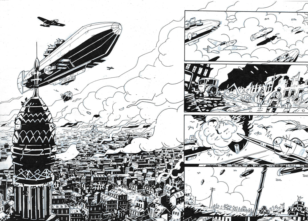 Bones - Dessous - Double planche originale 18 & 19