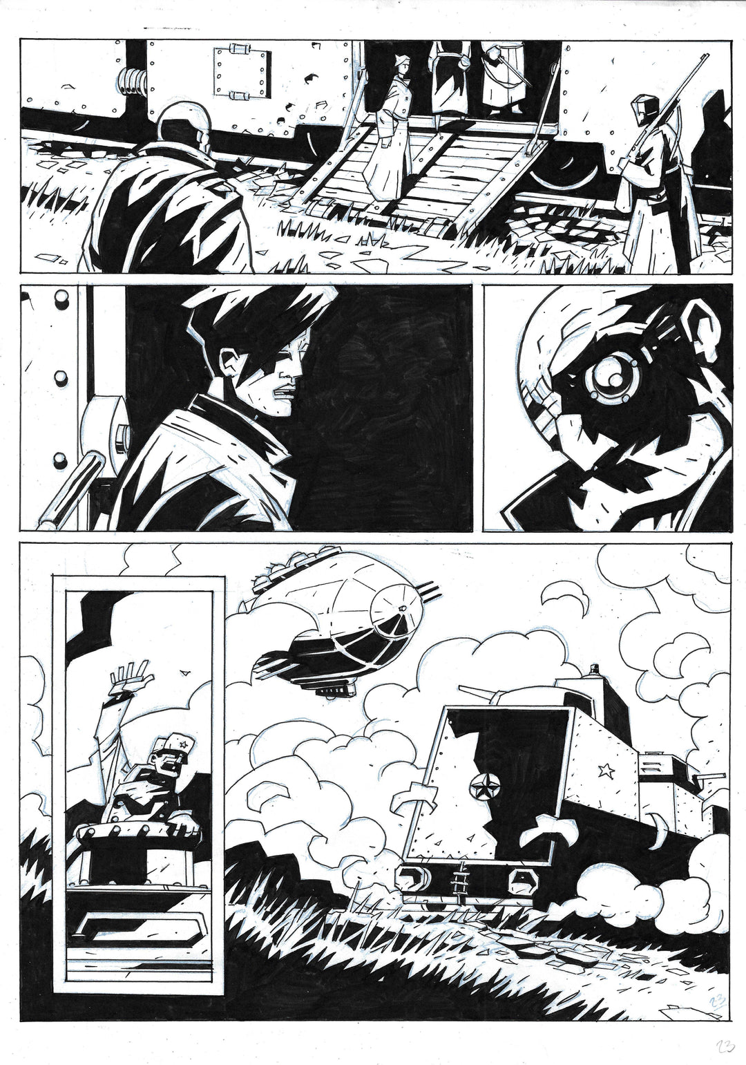 Bones - Dessous - Planche originale 23