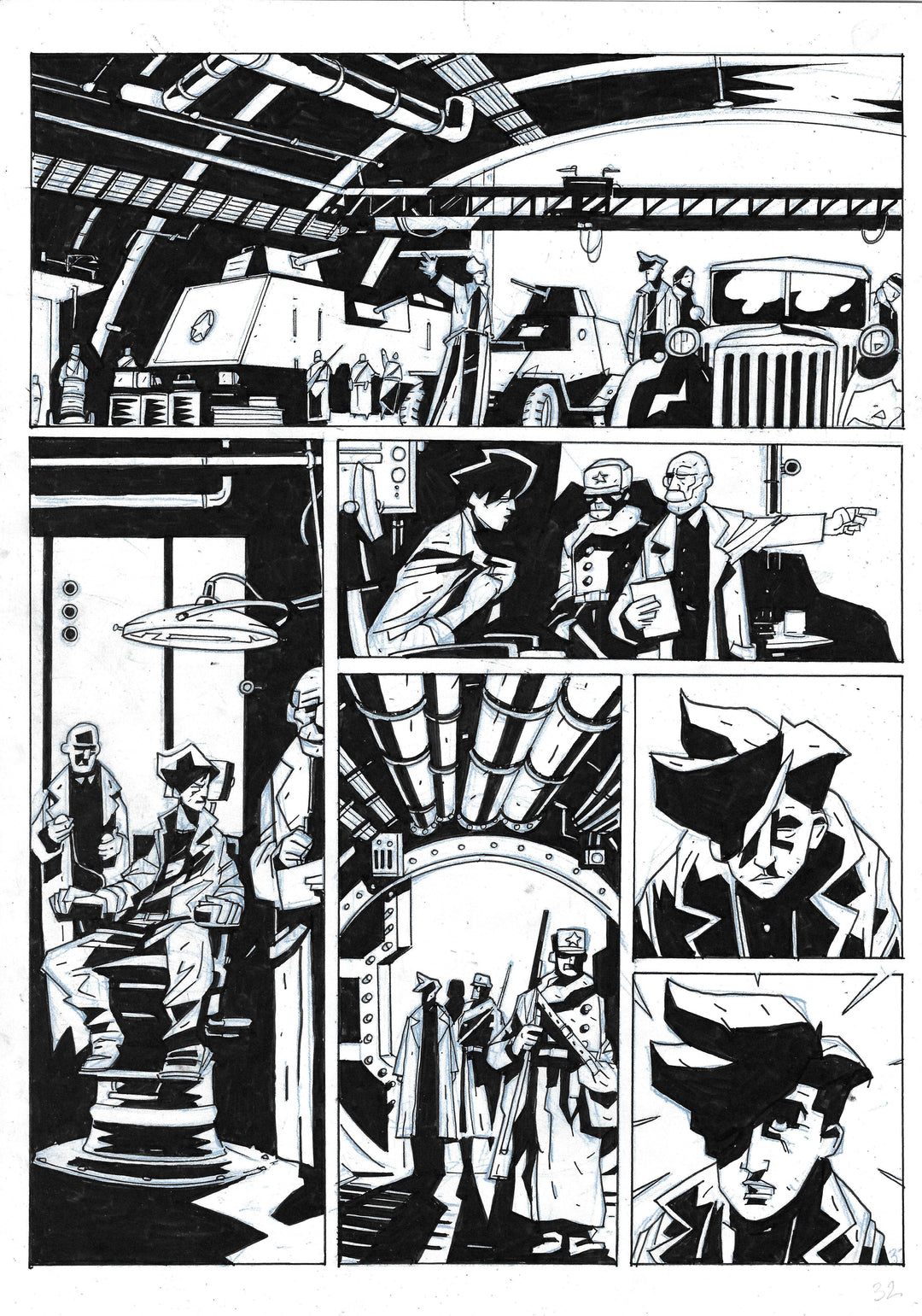Bones - Dessous - Planche originale 32
