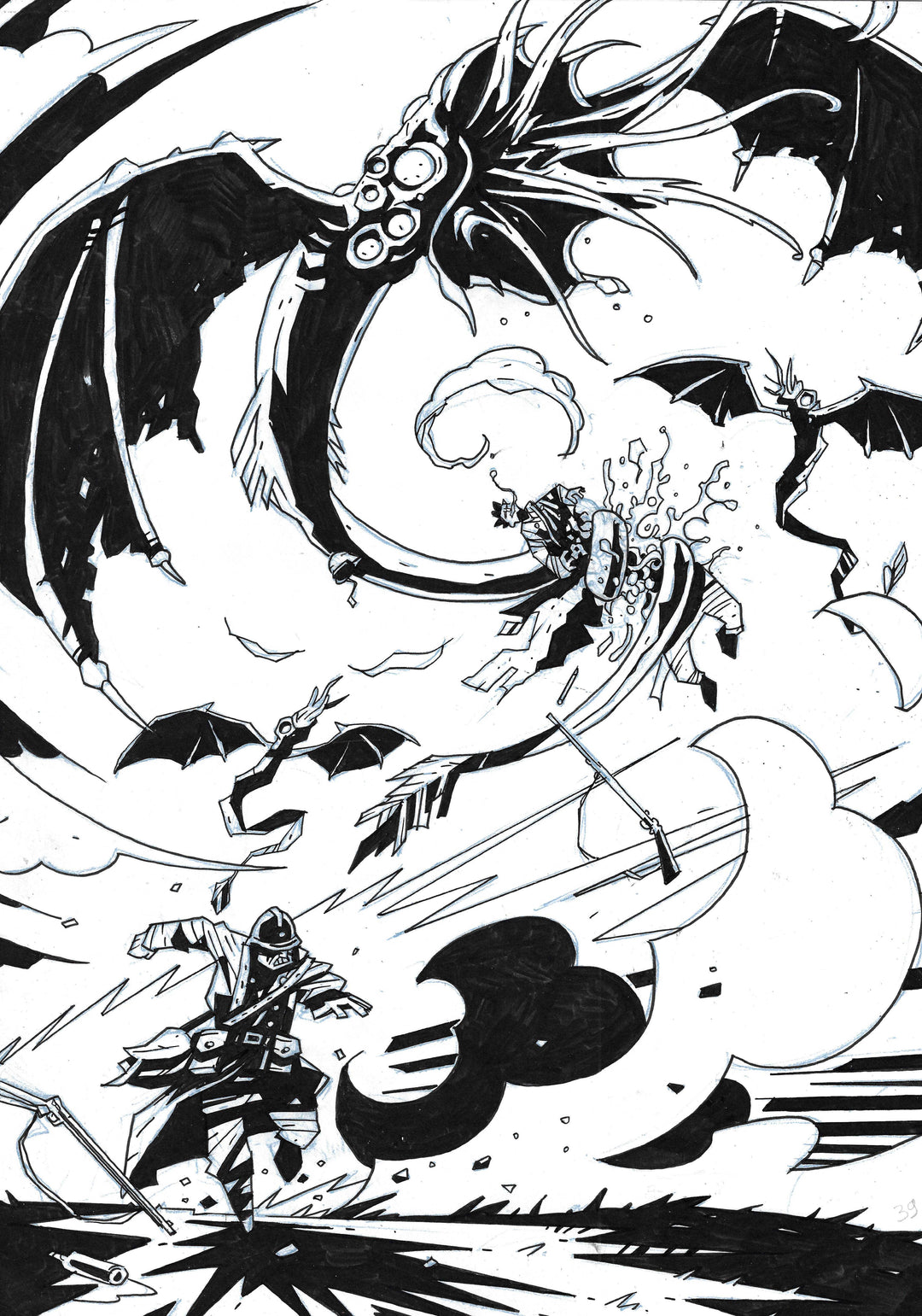Bones - Dessous - Planche originale 39