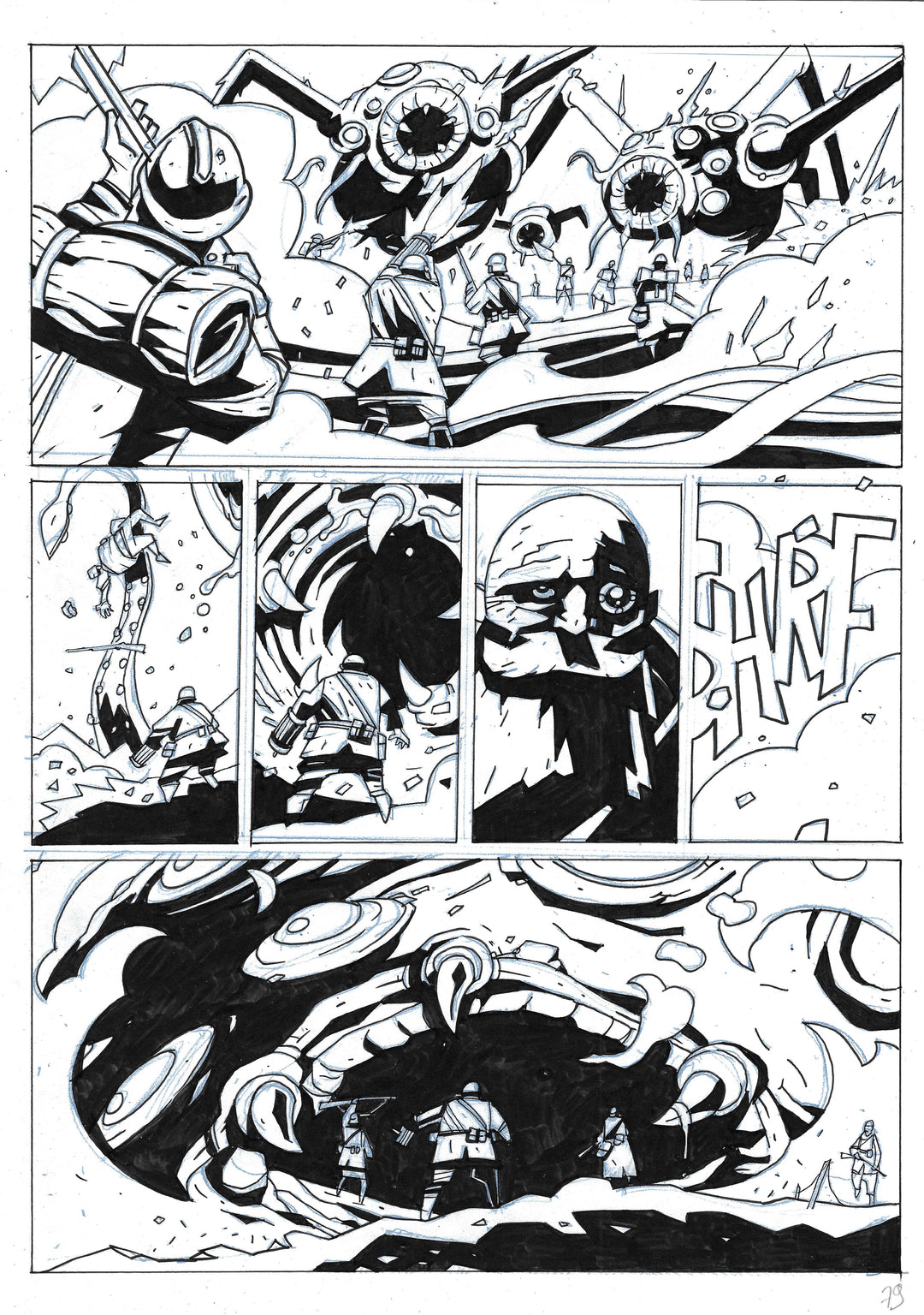 Bones - Dessous - Planche originale 79