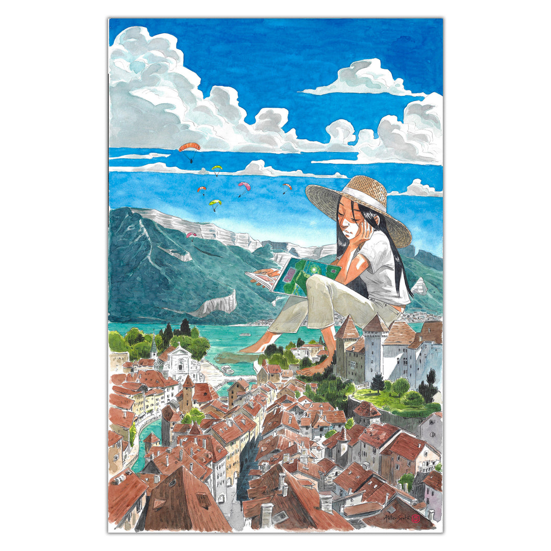 Atelier Sento - La Rêveuse du Lac - Illustration originale