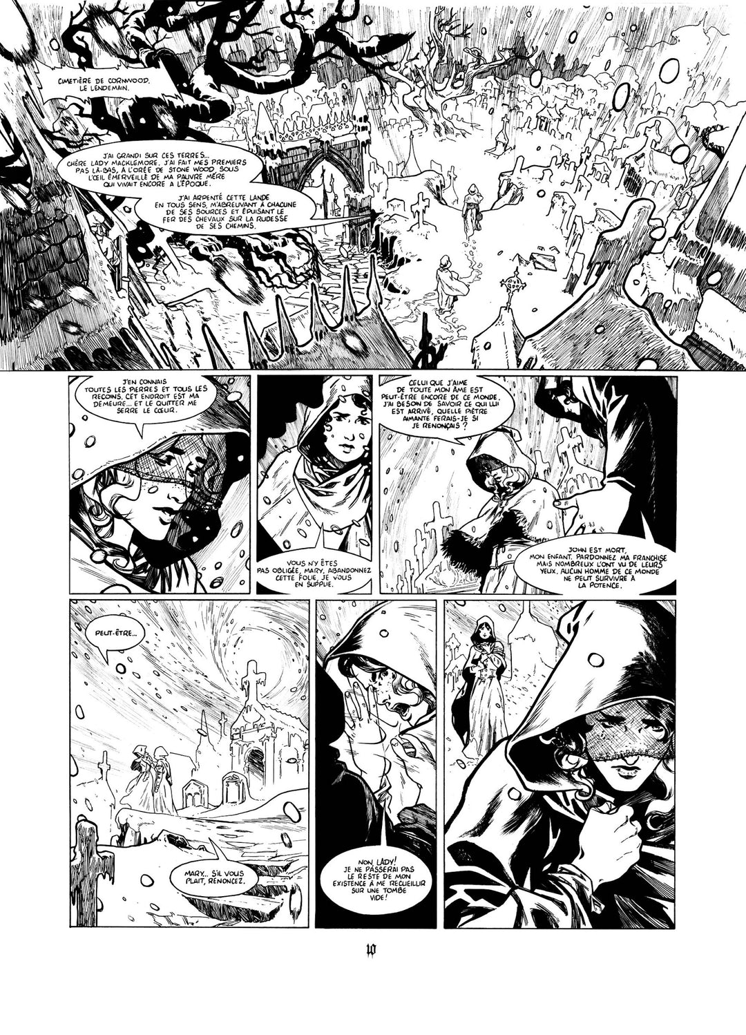 NICOLAS SINER - LORD GRAVESTONE - PLANCHE ORIGINALE Tome 2 - Planche 10