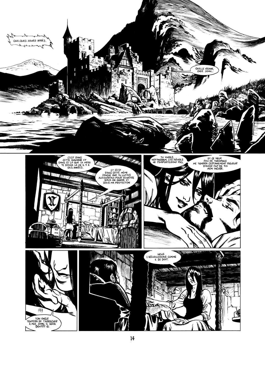 NICOLAS SINER - LORD GRAVESTONE - PLANCHE ORIGINALE Tome 2 - Planche 14