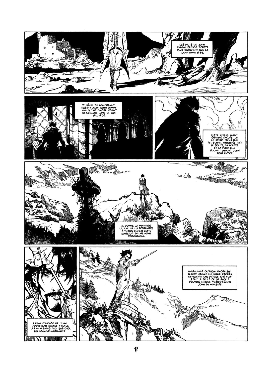 NICOLAS SINER - LORD GRAVESTONE - PLANCHE ORIGINALE Tome 2 - Planche 47