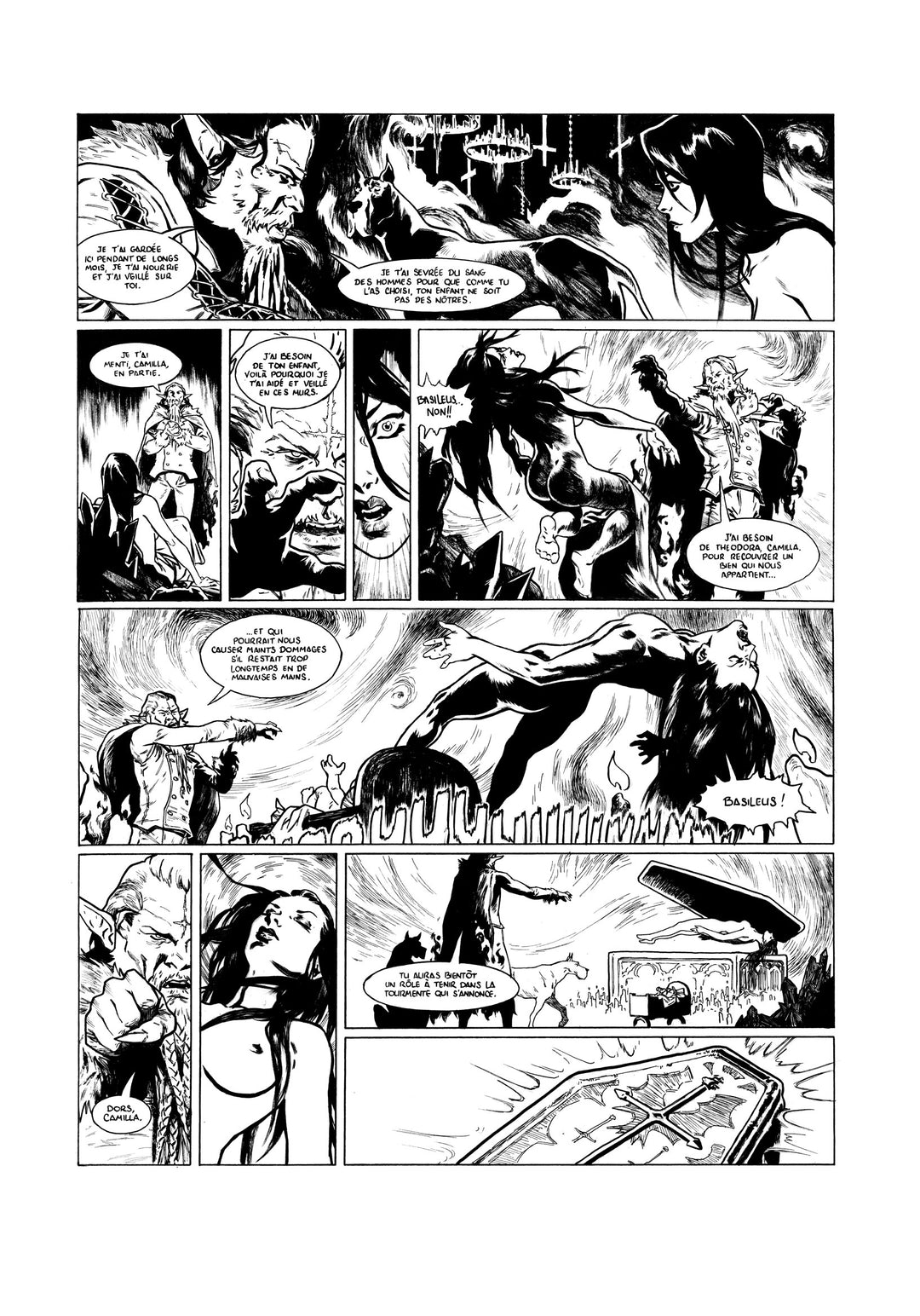 NICOLAS SINER - LORD GRAVESTONE - PLANCHE ORIGINALE Tome 3 - Planche 24
