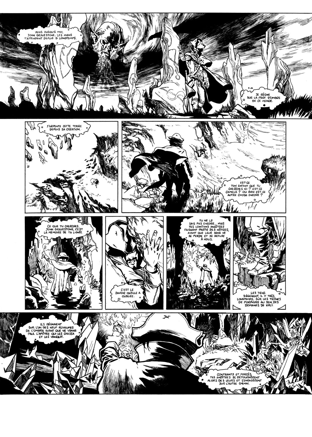 NICOLAS SINER - LORD GRAVESTONE - PLANCHE ORIGINALE Tome 3 - Planche 30