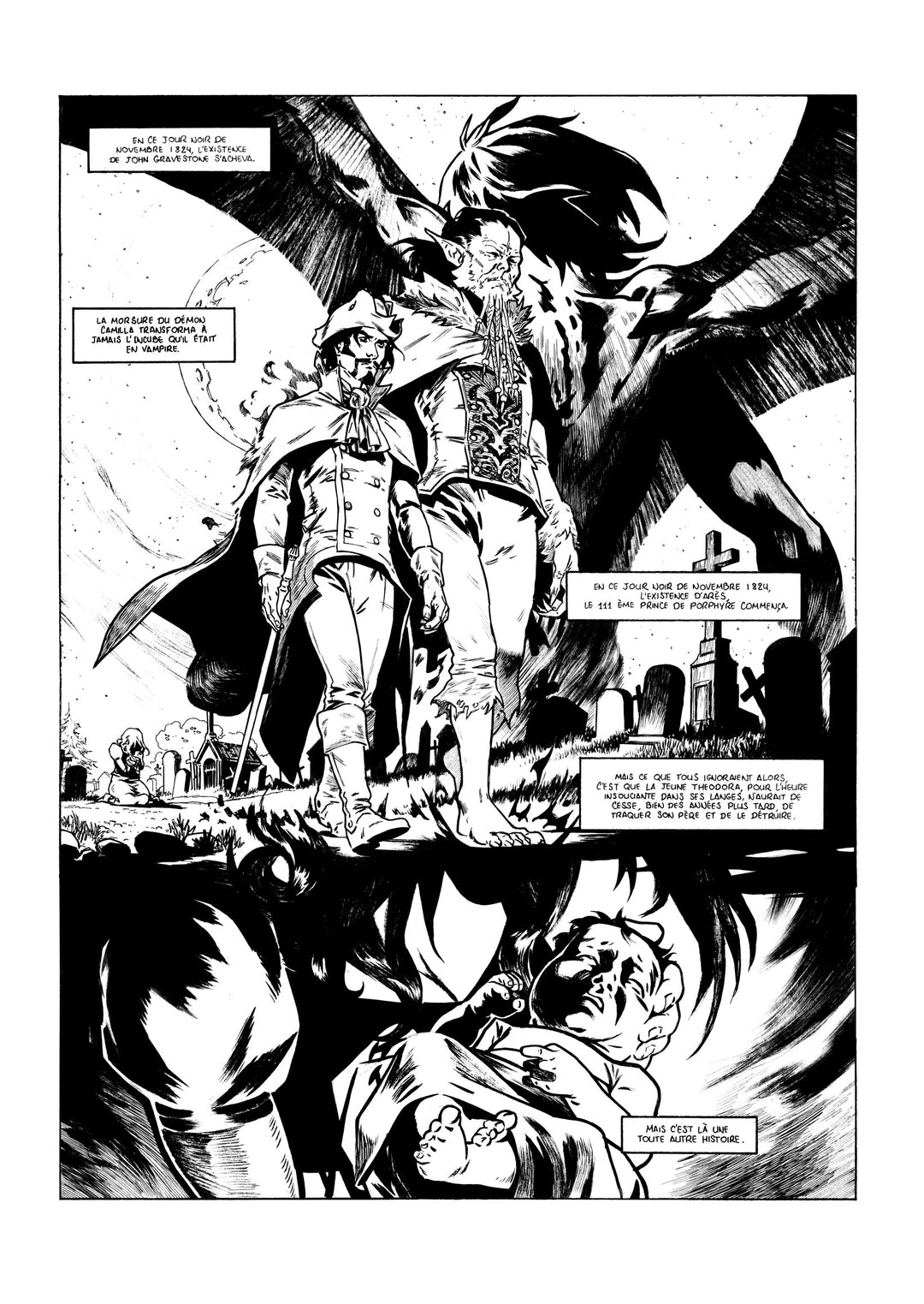 NICOLAS SINER - LORD GRAVESTONE - PLANCHE ORIGINALE Tome 3 - Planche 57