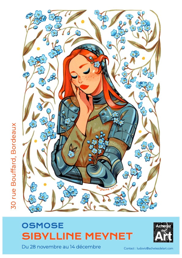 Sibylline Meynet - Myosotis - illustration originale