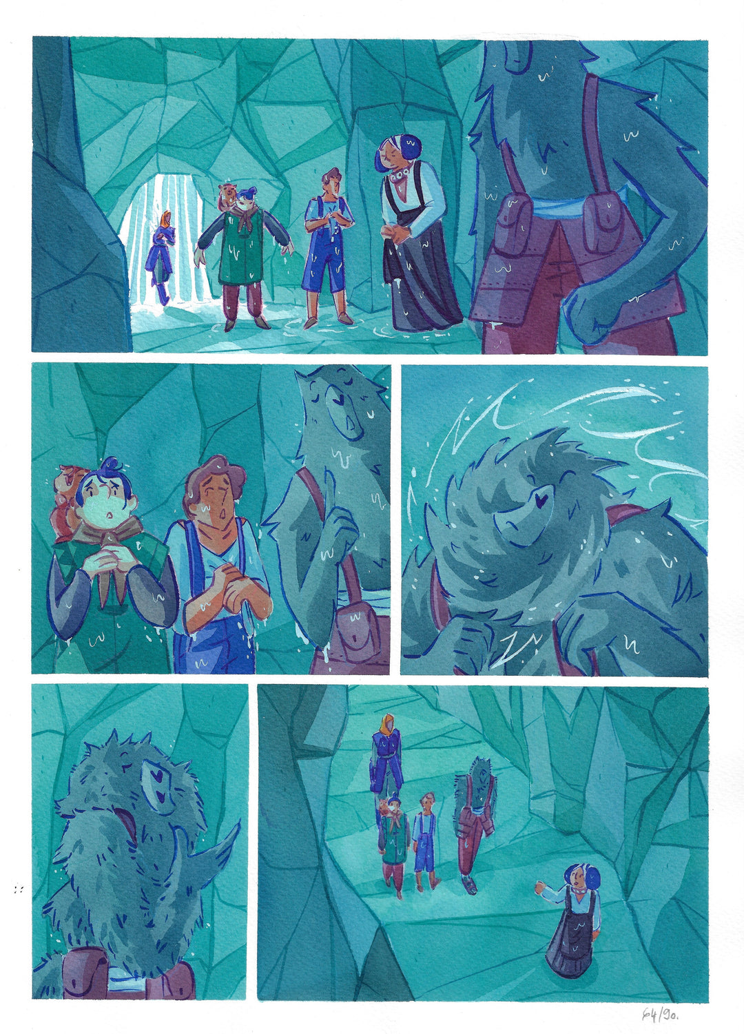 Cy.  - « Ana & l’Entremonde tome 3 »  - planche originale 64