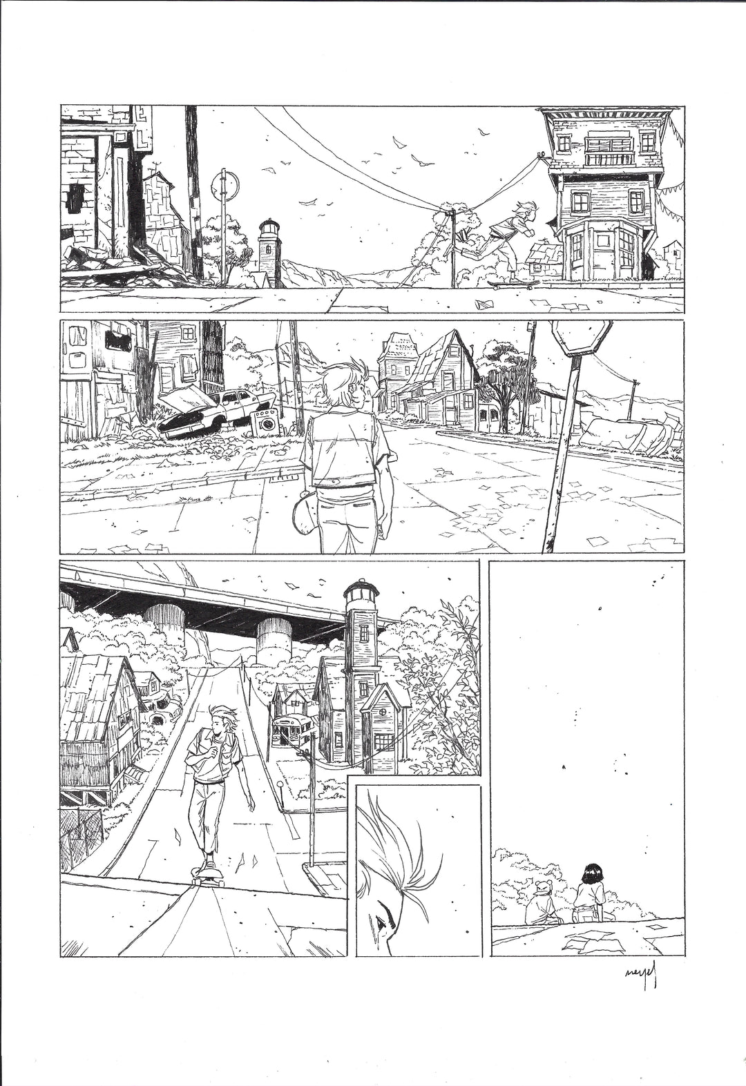 Neyef  - « Les enfants perdus »  - planche originale page 36