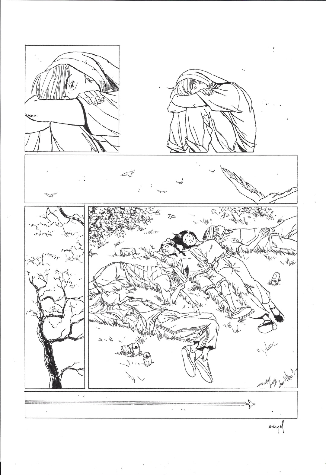 Neyef  - « Les enfants perdus »  - planche originale page 76