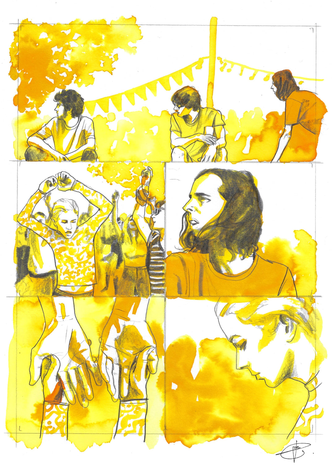 Laurent Bonneau  - « Les adieux ne durent jamais »  - Planche originale page 105
