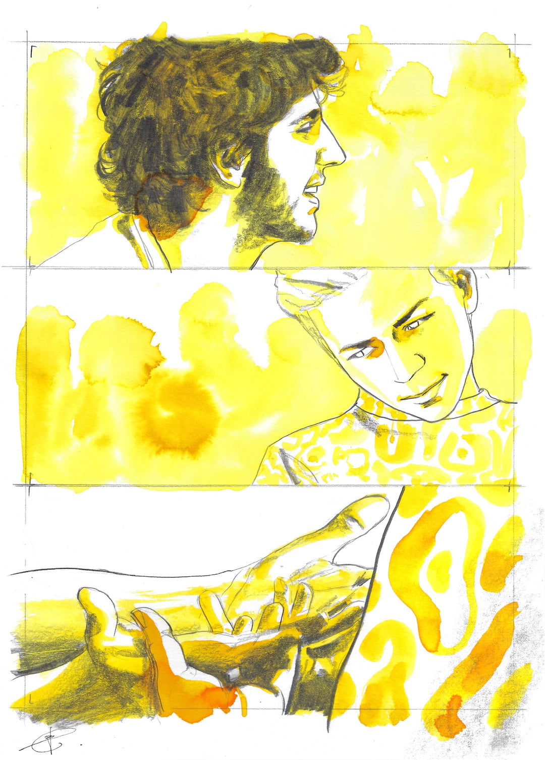 Laurent Bonneau  - « Les adieux ne durent jamais »  - Planche originale page 108
