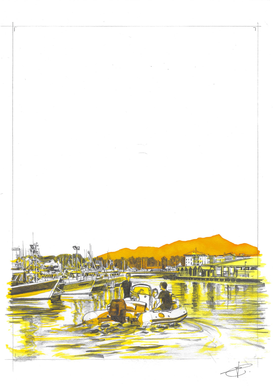 Laurent Bonneau  - « Les adieux ne durent jamais »  - Planche originale page 175
