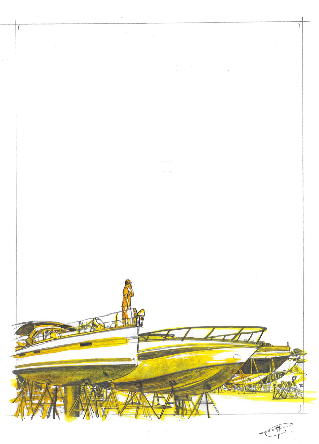 Laurent Bonneau  - « Les adieux ne durent jamais »  - Planche originale page 88