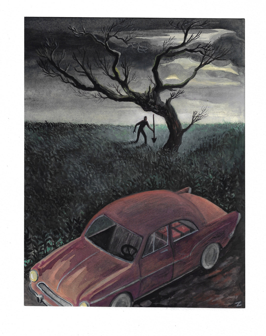 Lisa Zordan - « L'arbre tordu »  - Illustration originale