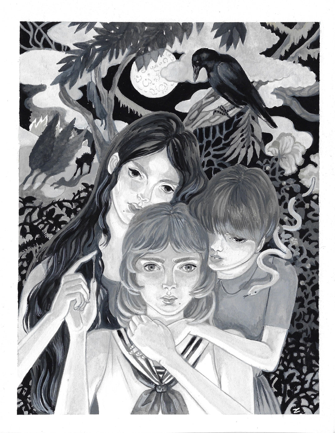 Lisa Zordan - « Trois sœurs »  - Illustration originale