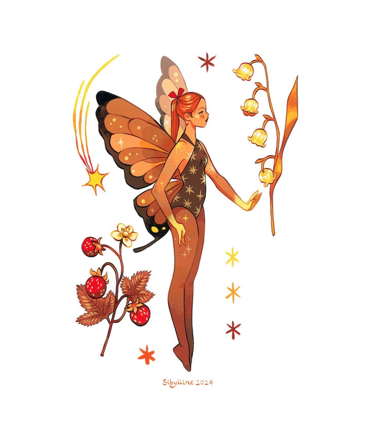 Sibylline Meynet - Yellow Fairy - illustration originale