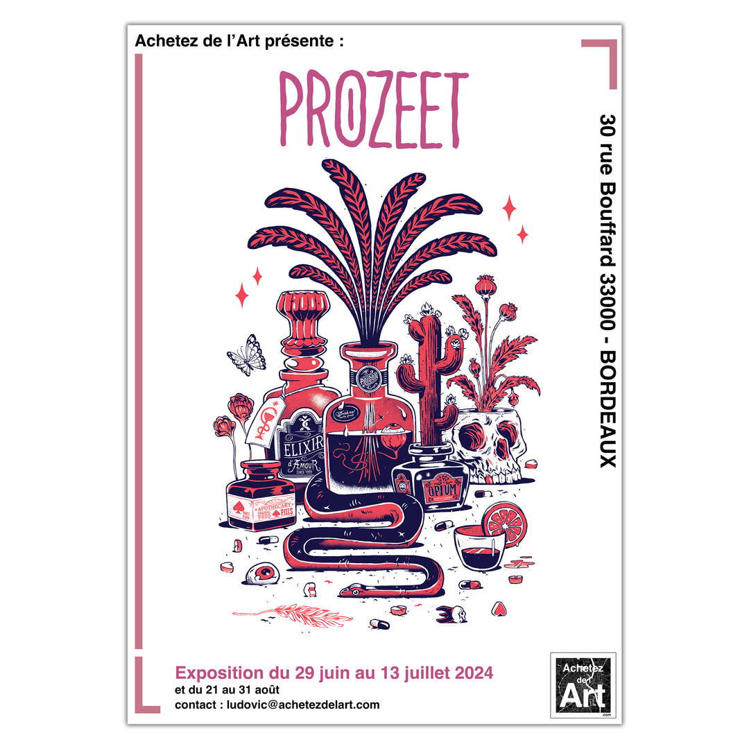 Prozeet - CABINET DE CURIOSITÉ - sérigraphie