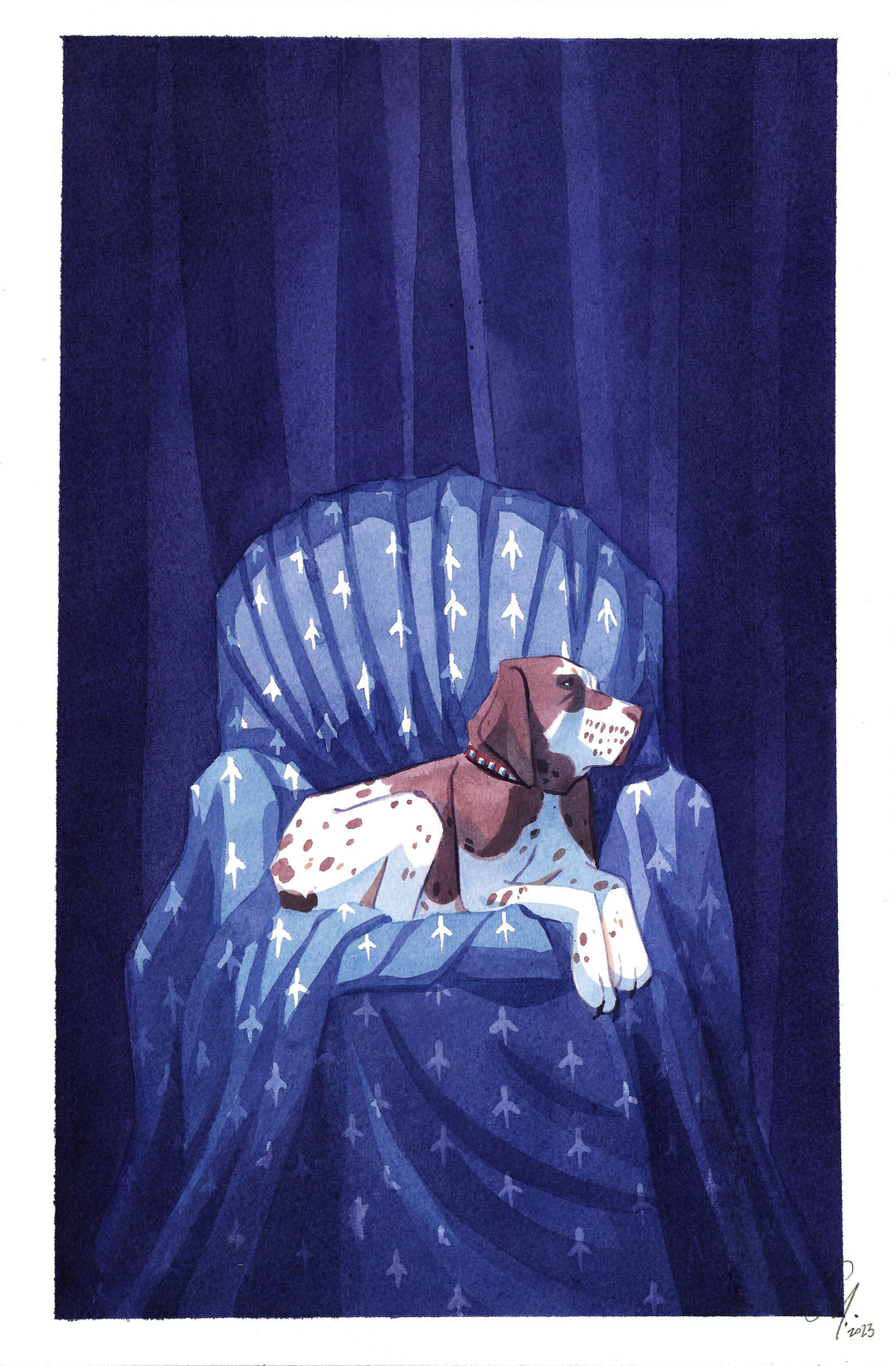 Cy.  - « Vieux roi  »  - Illustration originale